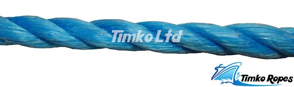 12mm Blue Polypropylene Rope Sold By The Metre